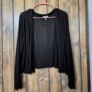 Maurice's Paper Weight Open Cardigan